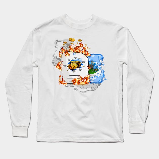 Presearch - The Token Burn NFT Long Sleeve T-Shirt by Prefiliate